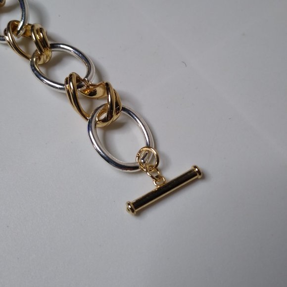 Large Metal Chain Bracelet 8.5 Inches - Picture 5 of 12